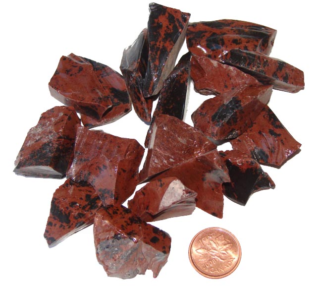 mahogany obsidian rock